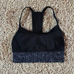 Lululemon Fit Physique Bra Black / Suited Print White Black Size 2